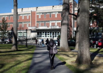 The proportion of Black students enrolling at Amherst College this fall declined to 3% from 11% the previous year- Nathaniel Brooks for The New York Times.