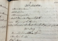 Photograph of the mid-18th-century record documenting John London's testimony at the scrutiny hearing. Credit: Dr. Gillian Williamson