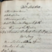 Photograph of the mid-18th-century record documenting John London's testimony at the scrutiny hearing. Credit: Dr. Gillian Williamson
