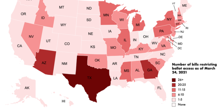 Study: Restrictive voting laws more prevalent in Republican-controlled states with diverse populations
