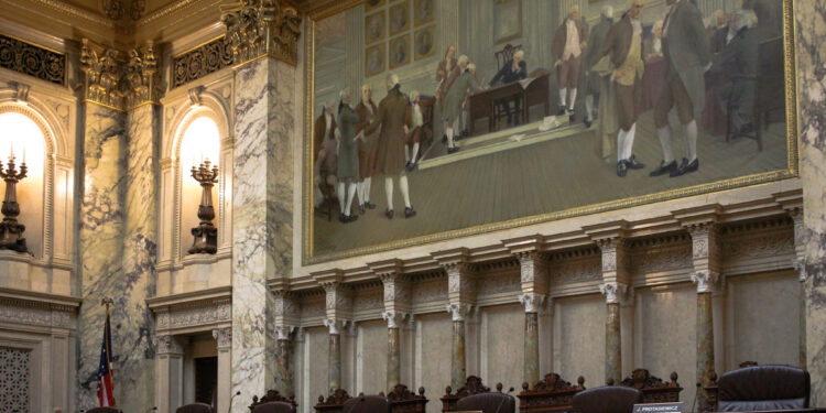 The chambers of the Wisconsin Supreme Court. (Henry Redman | Wisconsin Examiner)