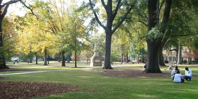 The historic Horseshoe, located at the heart of the University of South Carolina campus in Columbia (Wikimedia Commons).