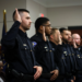 The most recent recruit class of the South Bend Police Department took the oath to serve and protect during a ceremony in May. On Friday, the U.S. Justice Department filed a federal lawsuit against the city, alleging that its written exam discriminates against Black applicants and its physical fitness test unfairly impacts female candidates.