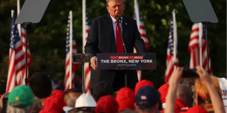 Trump holds rally in Bronx Park, touts himself as better for Black and Latino voters than Biden