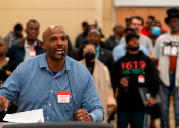 Matthew Burgess from Sacramento provided testimony to the California Reparations Task Force, which published its final report on June 29, 2023. © IMAGO / ZUMA Wire