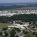 The Fifth Ward Elementary School and nearby residential neighborhoods are located close to the Denka Performance Elastomer Plant in Reserve, Louisiana, shown here on Sept. 23, 2022. (AP Photo/Gerald Herbert, File)
