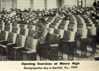 Photograph by an unknown creator. Provided by the Southern School News Collection, Civil Rights Digital Library, University of Georgia. The newspaper is in the public domain. View the full newspaper.