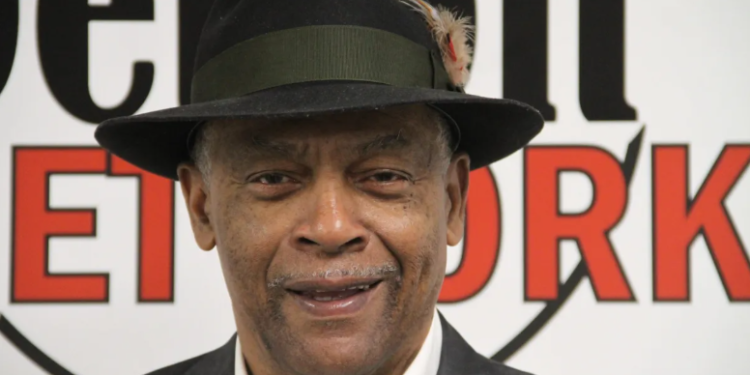 Keith Williams, co-chair of Detroit’s Reparations Task Force, was captured in a photograph at his studio and maker space on Detroit's west side. (Photo by Malachi Barrett, BridgeDetroit)