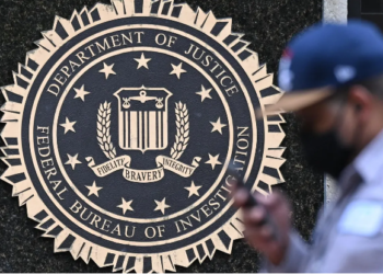 The FBI stated that it is aware of the racist text messages and is collaborating with federal and local authorities to address the issue. (AFP via Getty Images)
