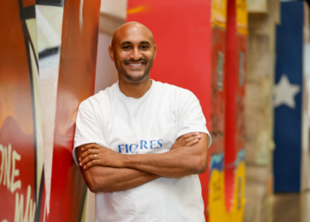 Shomari Figures, an attorney and Democratic hopeful for Alabama’s 2nd Congressional District, is photographed in Montgomery, Alabama on Saturday, March 30, 2024. (Stew Milne for Alabama Reflector)