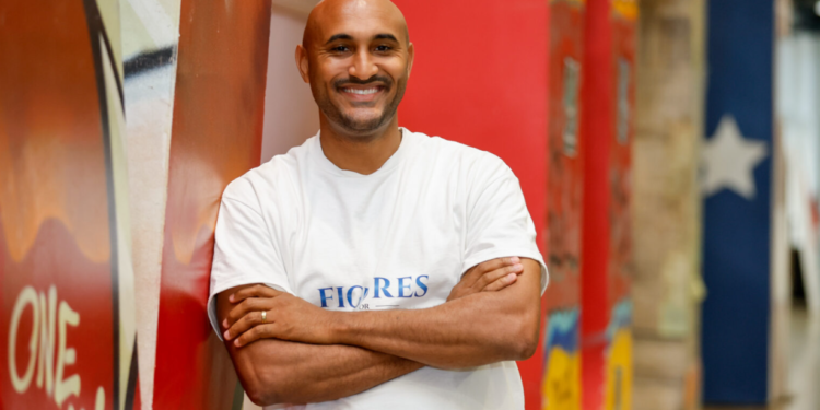 Shomari Figures, an attorney and Democratic hopeful for Alabama’s 2nd Congressional District, is photographed in Montgomery, Alabama on Saturday, March 30, 2024. (Stew Milne for Alabama Reflector)