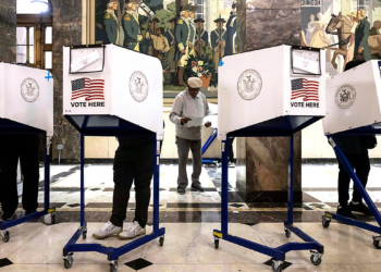 The Supreme Court in Orange County has invalidated a New York state law aimed at stopping local officials from implementing rules that could infringe on voting rights based on race. (AP Photo/Yuki Iwamura)