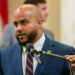 Assemblymember Isaac Bryan, a Democrat representing Los Angeles, discusses a legislative bill during a session at the California Capitol in Sacramento on September 12, 2023. (Photo by Rich Pedroncelli, Associated Press, File)