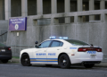 A police cruiser is stationed outside a precinct in Memphis, Tennessee, following the release of a Department of Justice report on December 5, 2024, which asserts that the Memphis Police Department employs excessive force and discriminates against Black individuals. REUTERS/Karen Pulfer Focht Purchase Licensing Rights.