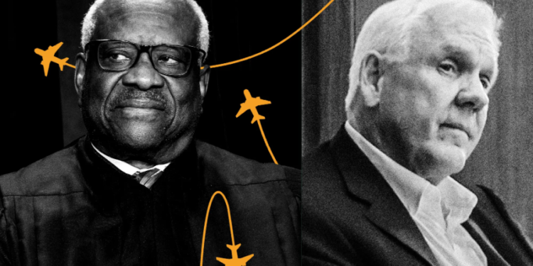 Photo illustration by ProPublica. Source images: Eric Lee and Chris Goodney/Bloomberg via Getty Images.