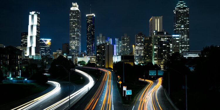 time lapse cars on fast motion