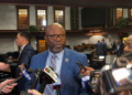 Indiana State Senator Greg Taylor pictured on Organization Day at the Statehouse. (Photo: Axios Herron/Axios)