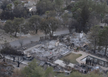 The aftermath of the Eaton Fire in Altadena, 2025 (Mayra Beltran/Los Angeles County)