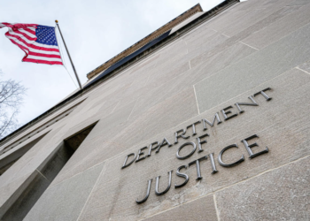 The U.S. Department of Justice headquarters in Washington, D.C., photographed on January 20, 2024.