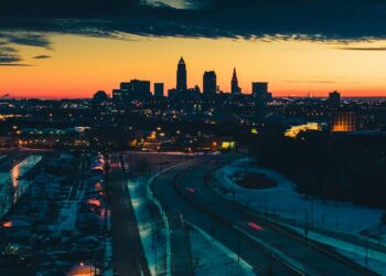 city buildings during night time