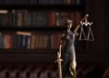 lady justice and a gavel