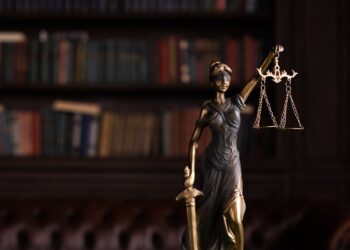 lady justice and a gavel