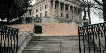The Tennessee State Capitol in Capitol Hill Nashville, United States