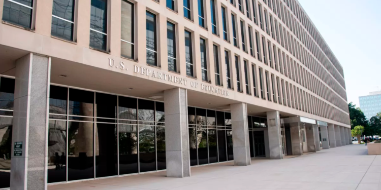 Former President Trump has frequently stated his intention to shut down the U.S. Department of Education, pictured here in Washington, D.C. (Robert Knopes/Education Times via Getty Images)