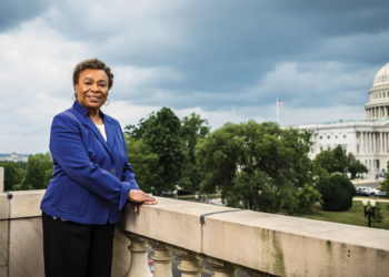 "You just have to stay persistent and keep pushing forward," says Rep. Barbara Lee, reflecting on the determination that fuels her. (Leah Herman/Courtesy of U.S. House of Representatives)