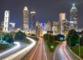 time lapse photography of city during night time