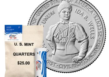Ida B. Wells, honored by the U.S. Mint with a quarter as part of the American Women Quarters Program