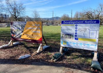 In the 1970s, Portland officials forced homeowners and business owners out of Northeast Portland, citing blight and the need for redevelopment. However, the land at North Williams and Russell remained vacant for decades. As of February 27, 2025, the 1.7-acre site is being transformed into affordable housing—both rental and ownership options—along with a Black Business Hub, scheduled for completion in spring 2027. Kyra Buckley / OPB